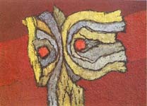 Head, 1993, woodfiber board, acrylic, 50X70cm