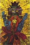 The Miraculous Mandarin, 1992, woodfiber board, oil, 112X80cm