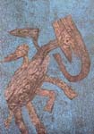 Pegasus of Art Theory, 1990, woodfiber board, oil, 100x70cm